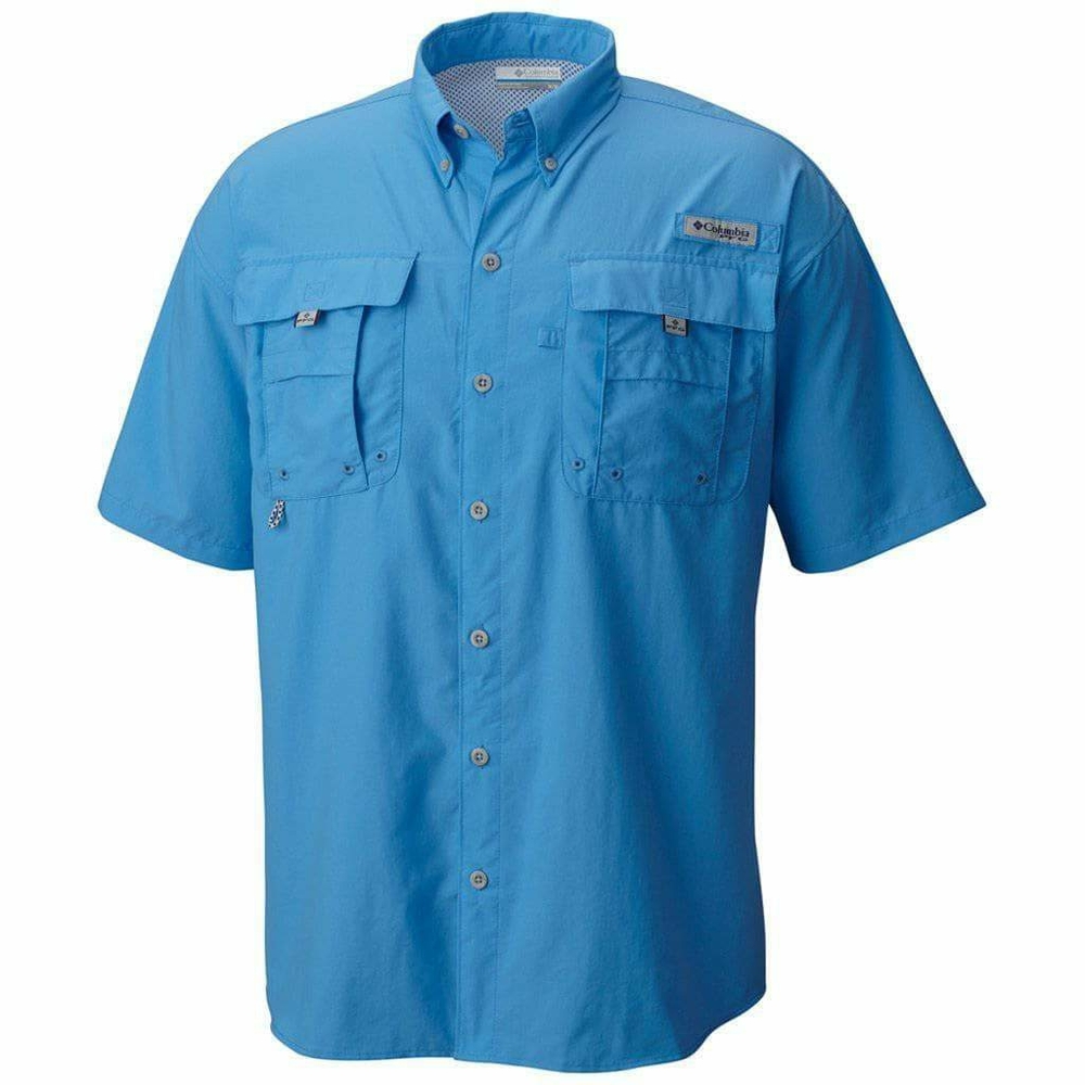 Men's Blue Columbia Fishing Shirt Size Large.